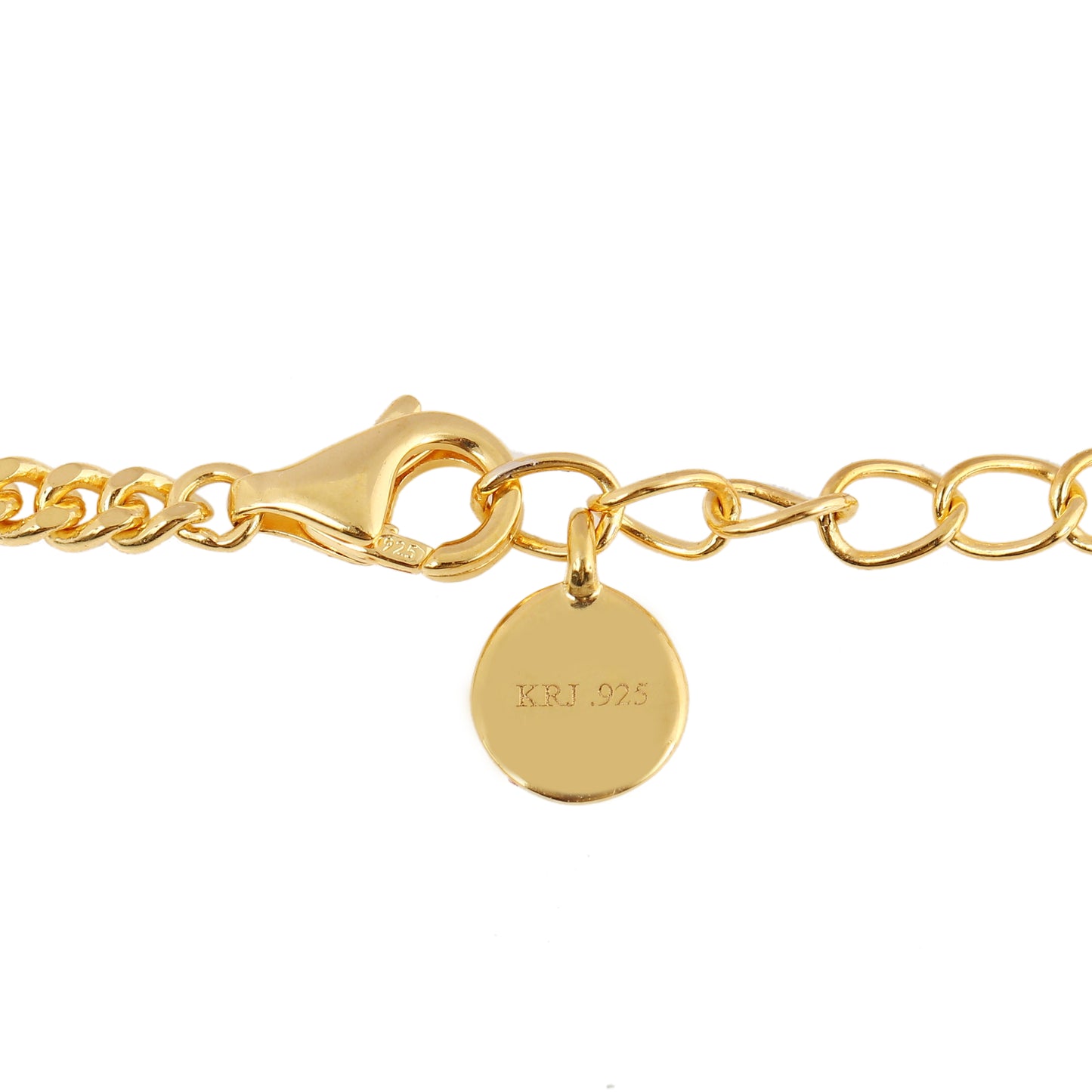 Moonstone Charm Necklace - Gold Vermeil