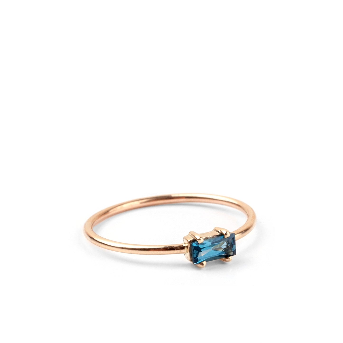 London Blue Topaz Ring - 9ct Gold
