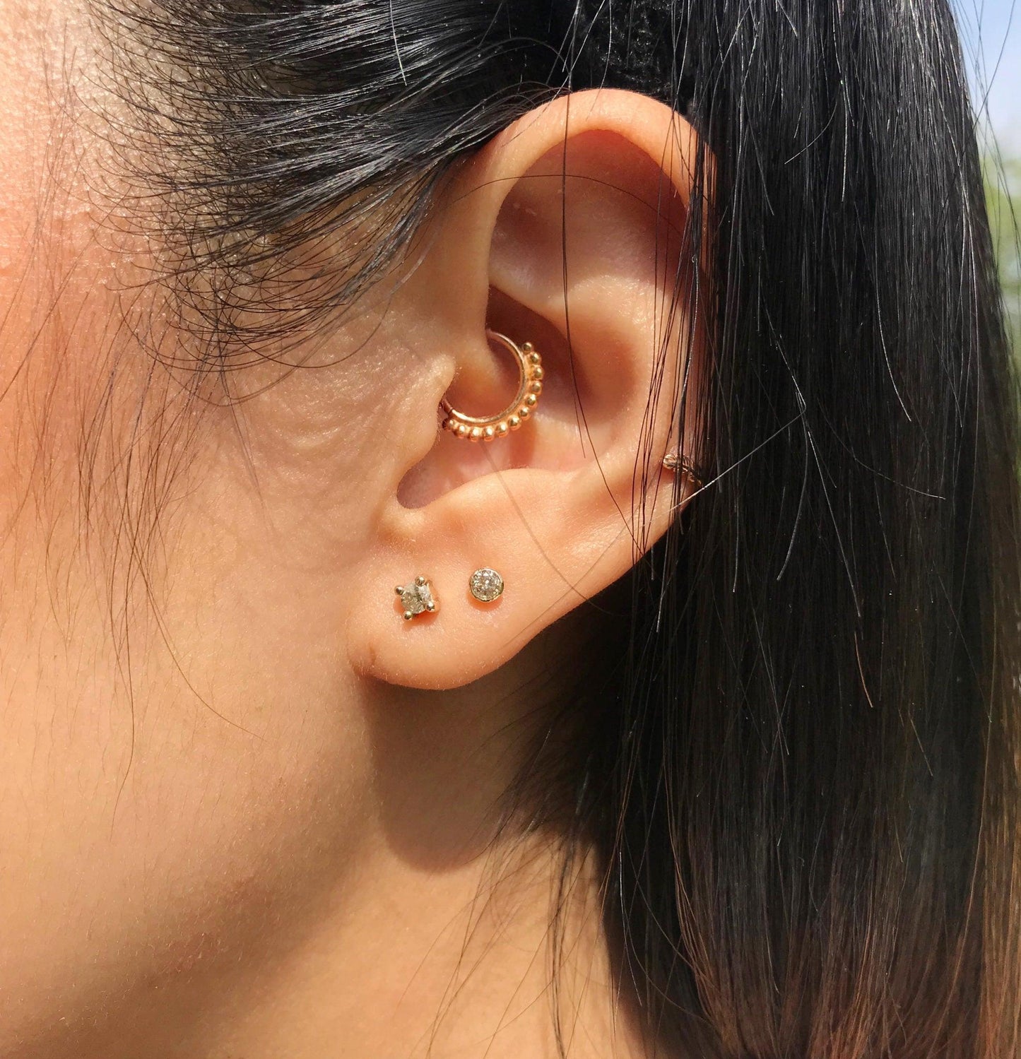 Essential Diamond Studs- 9ct Gold