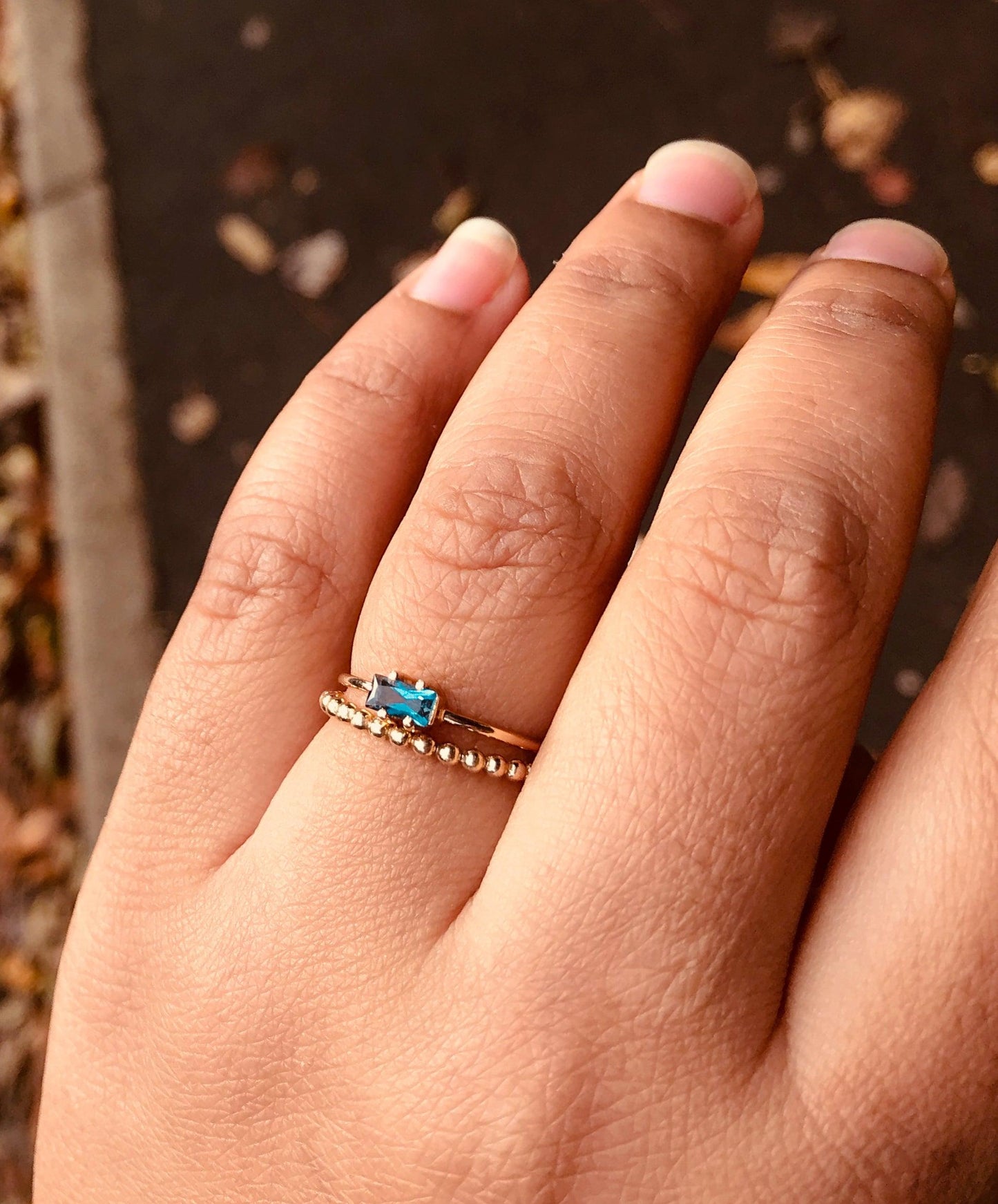 Beaded Ring - 9ct Gold