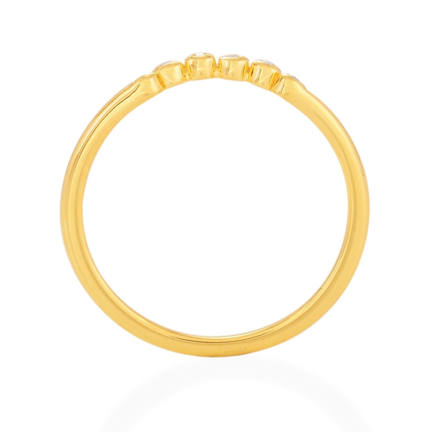 Half Circle Stacking Ring - 18K GOLD VERMEIL