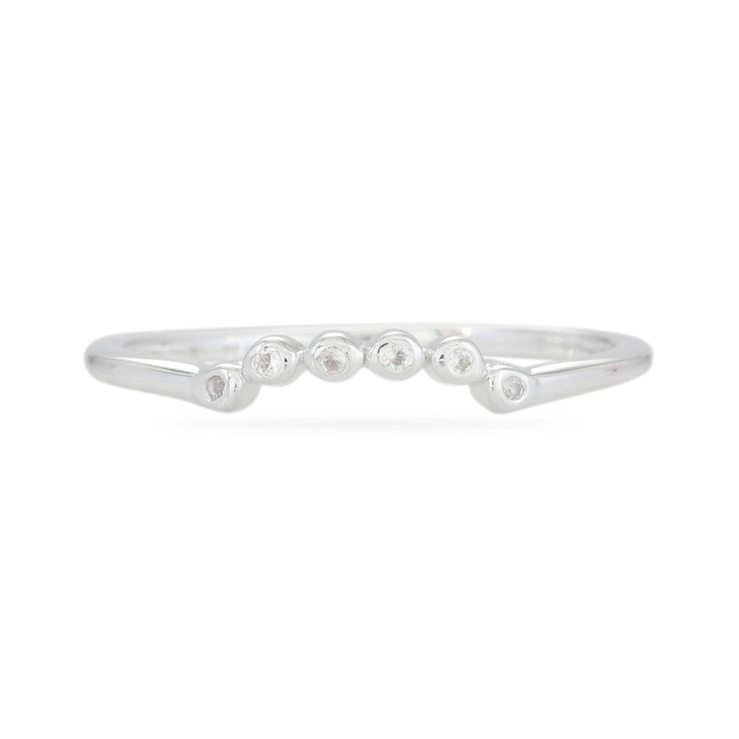 Half Circle Stacking Ring - Sterling Silver