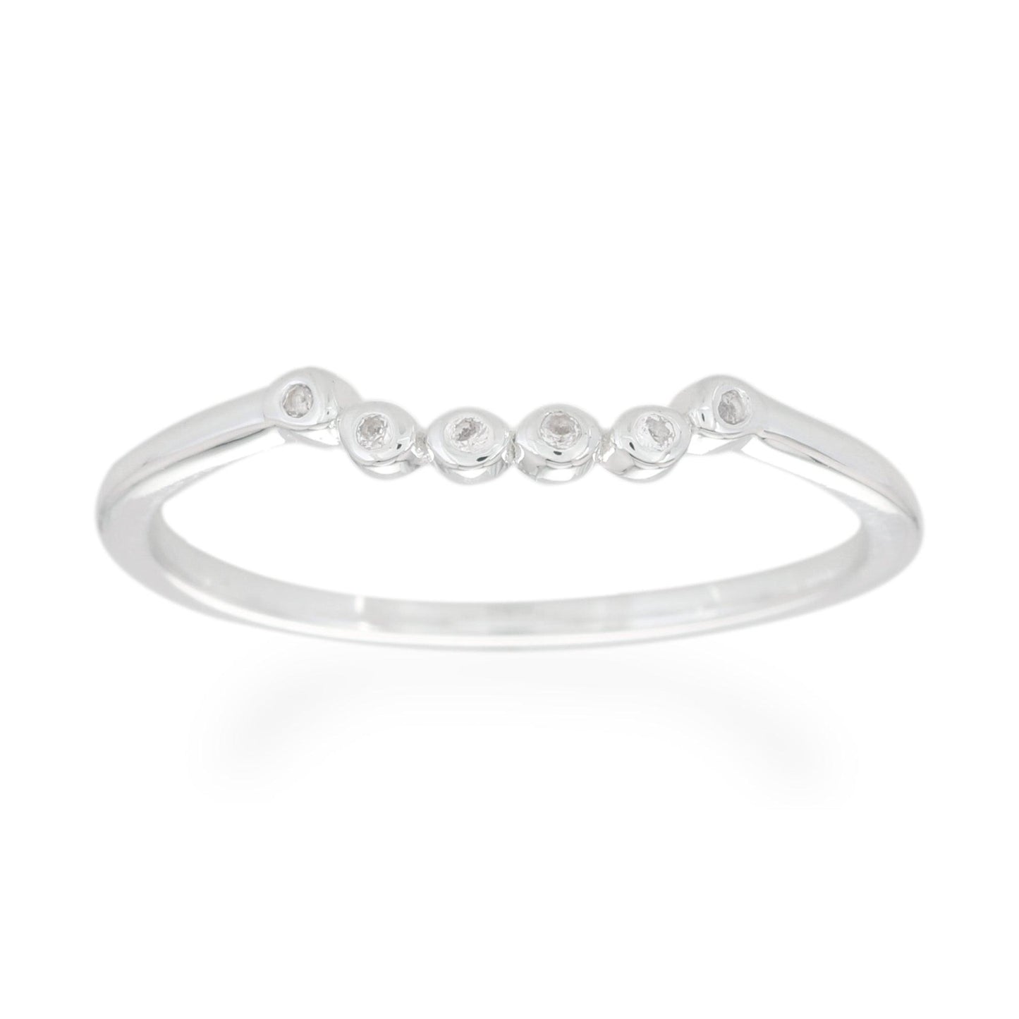 Half Circle Stacking Ring - Sterling Silver