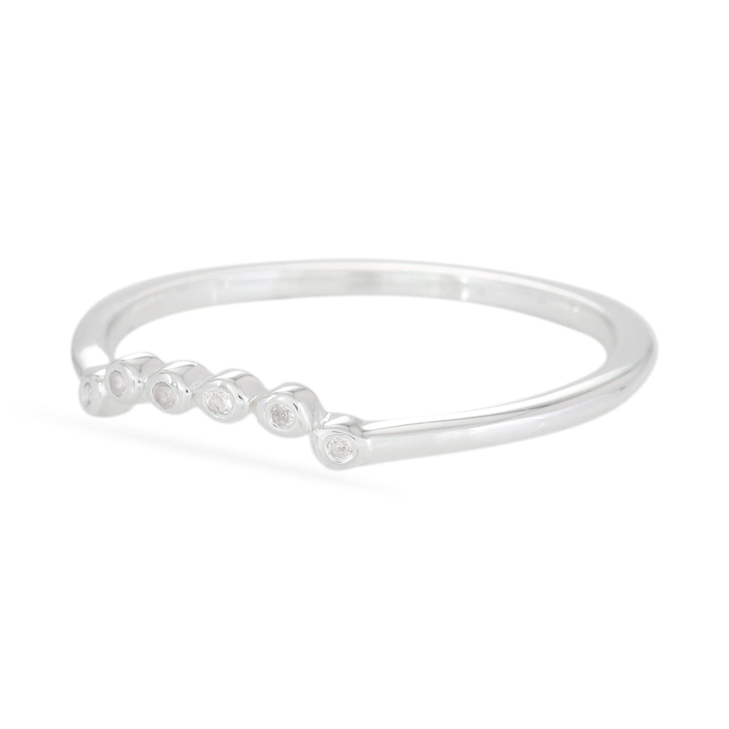 Half Circle Stacking Ring - Sterling Silver