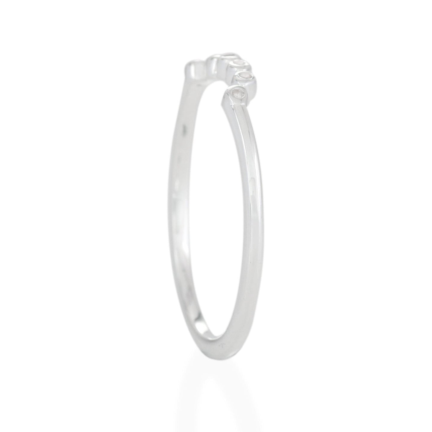 Half Circle Stacking Ring - Sterling Silver
