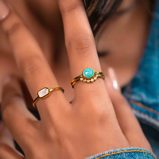 Half Circle Stacking Ring - Sterling Silver