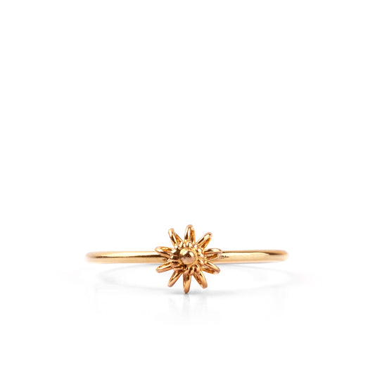 Indian Flower Ring - 9ct Gold